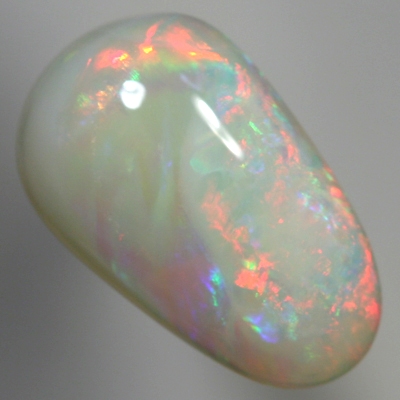 SOLID SEMI BLACK OPAL High dome, red runs to green and purple